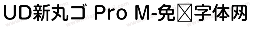UD新丸ゴ Pro M字体转换